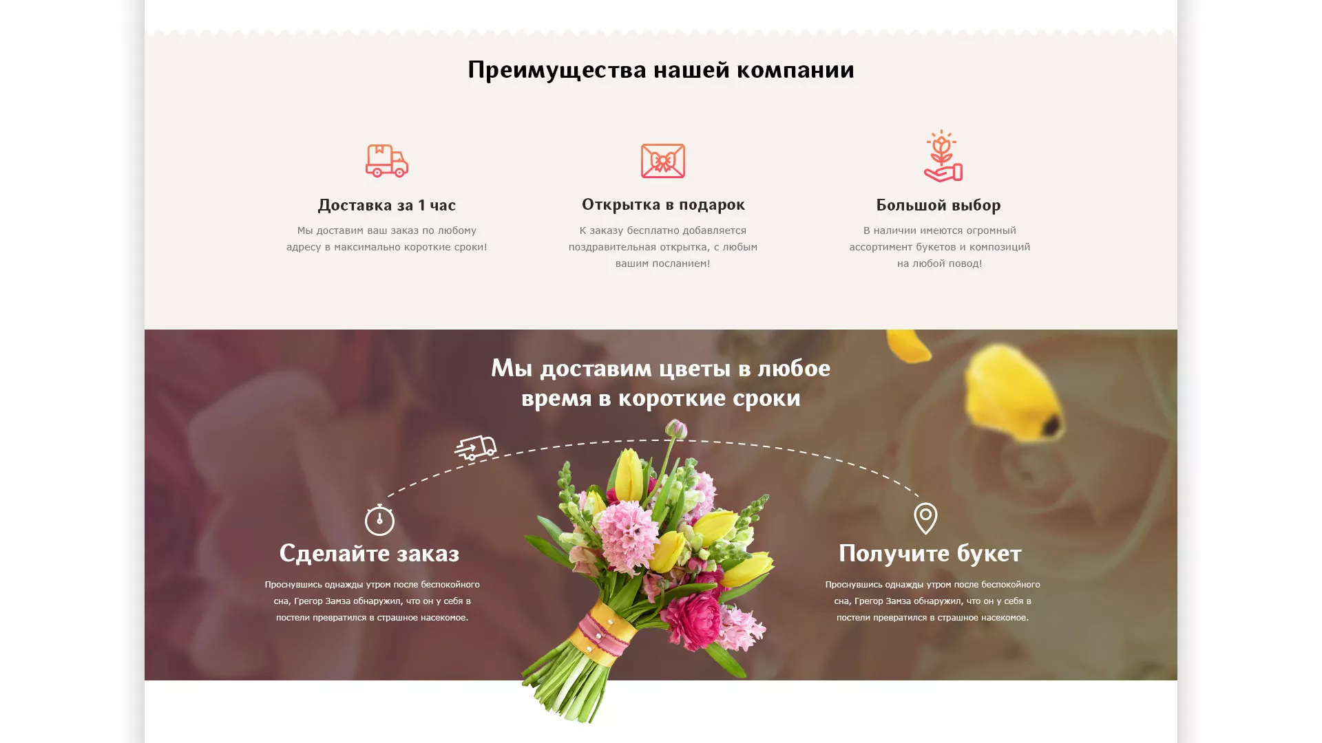 Создание интернет-магазина «Букет-онлайн» по цветам в Устюжне