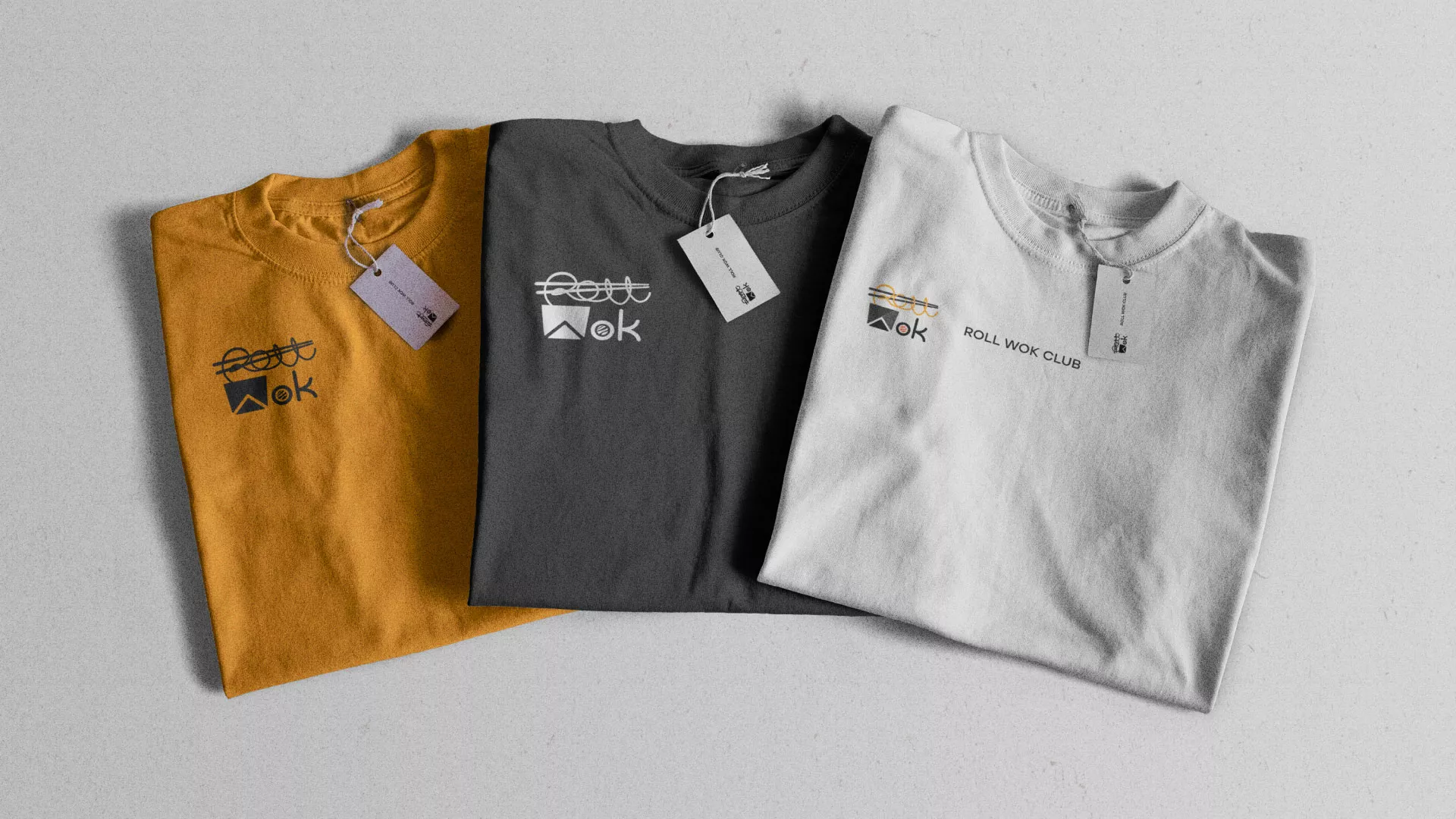 Разработка логотипа суши-бара «Roll Wok Club» в Устюжне