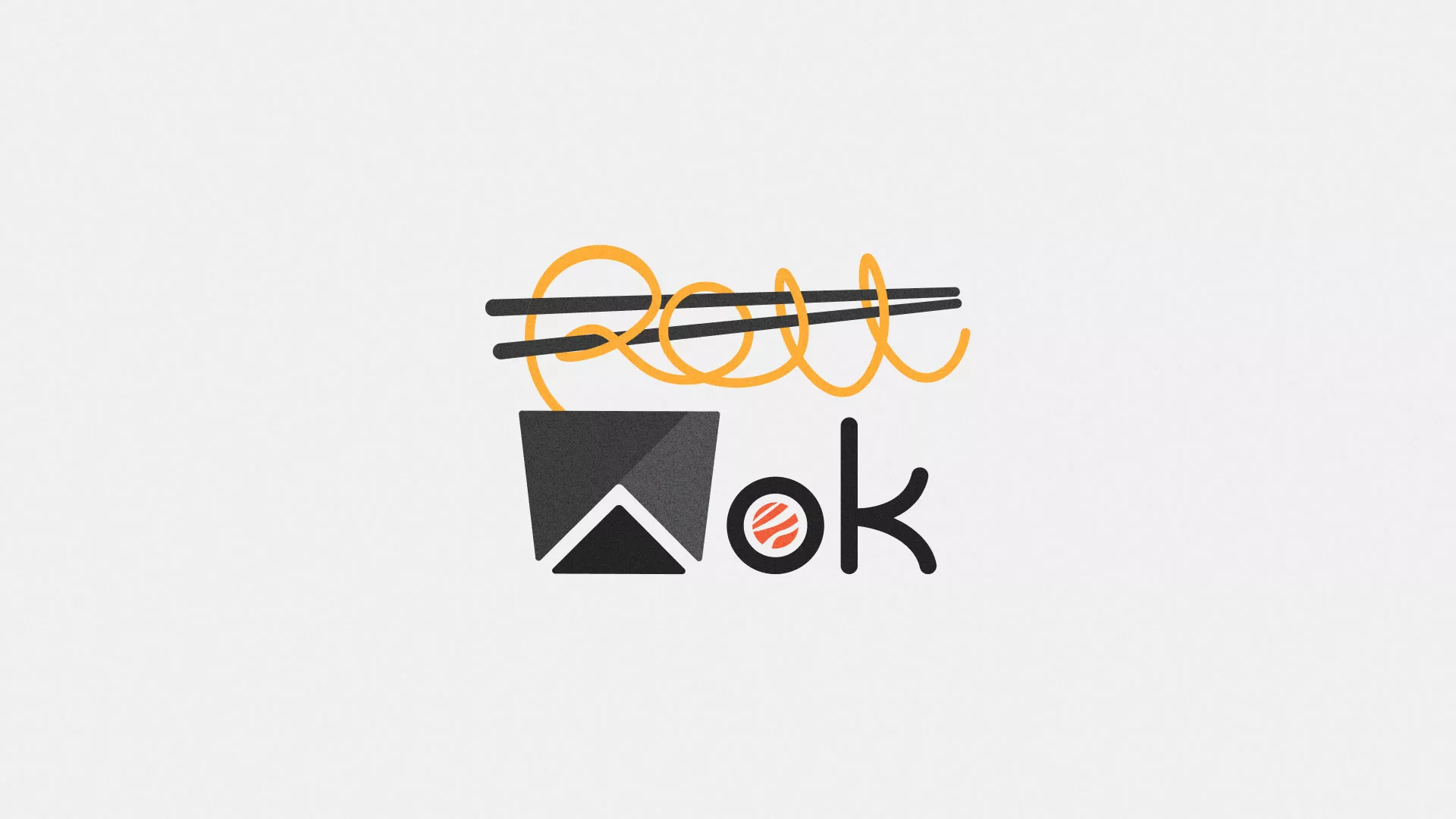 Разработка логотипа в Устюжне для суши-бара «Roll Wok Club»